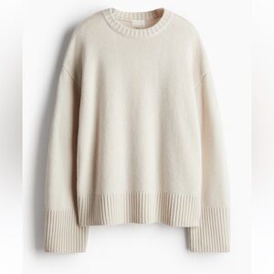 H&M Soft Cream Crew Neck Sweater